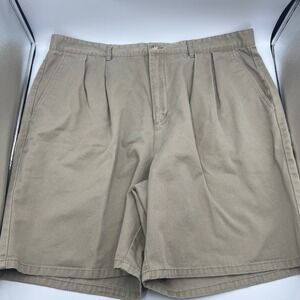 Timberland Weathergear Mens Khaki Shorts Size‎ 40 With 8" Inseam 100% Cotton